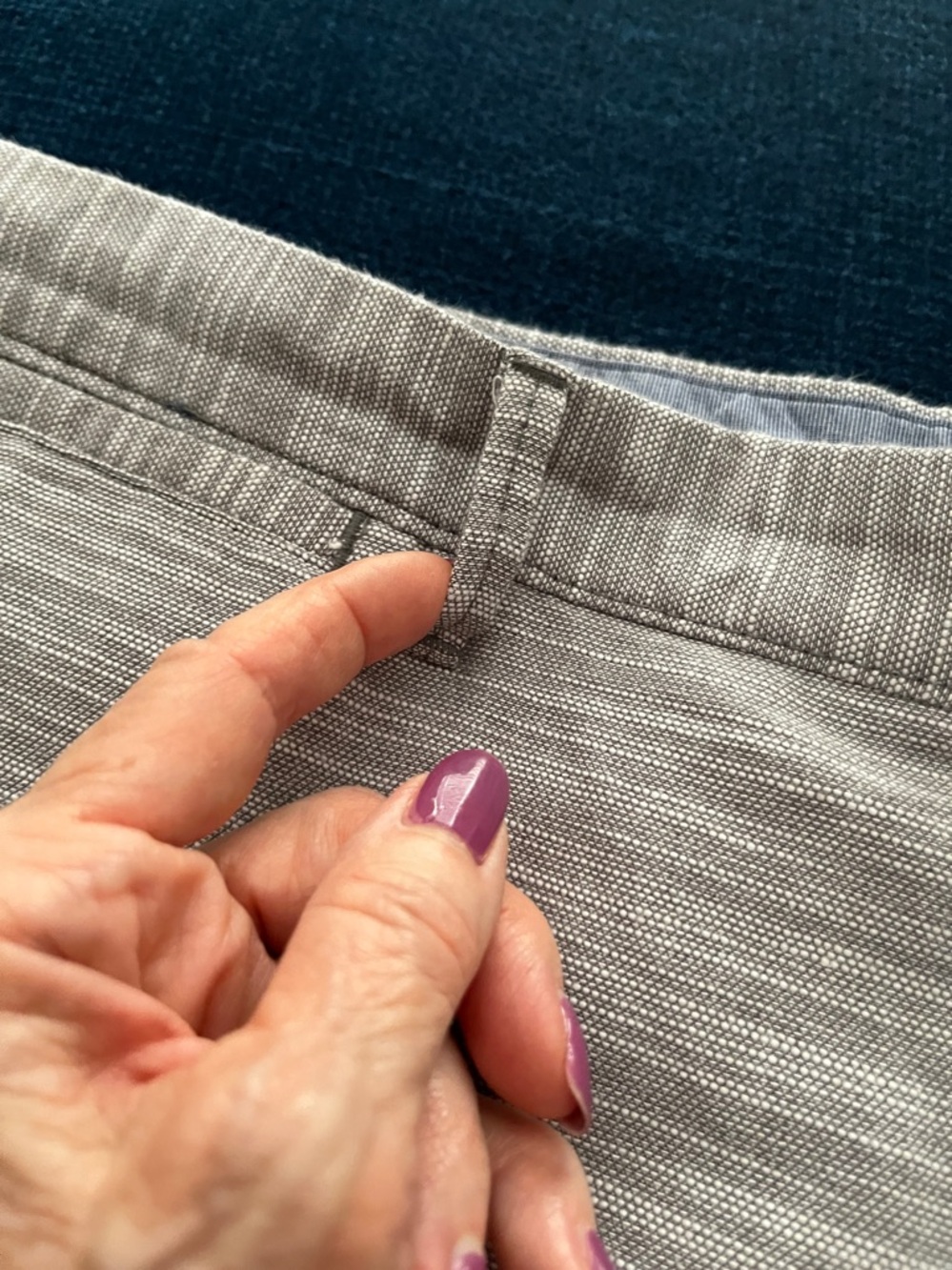 MERONA Light Gray Flat Front Men’s Shorts - Picture 7 of 14